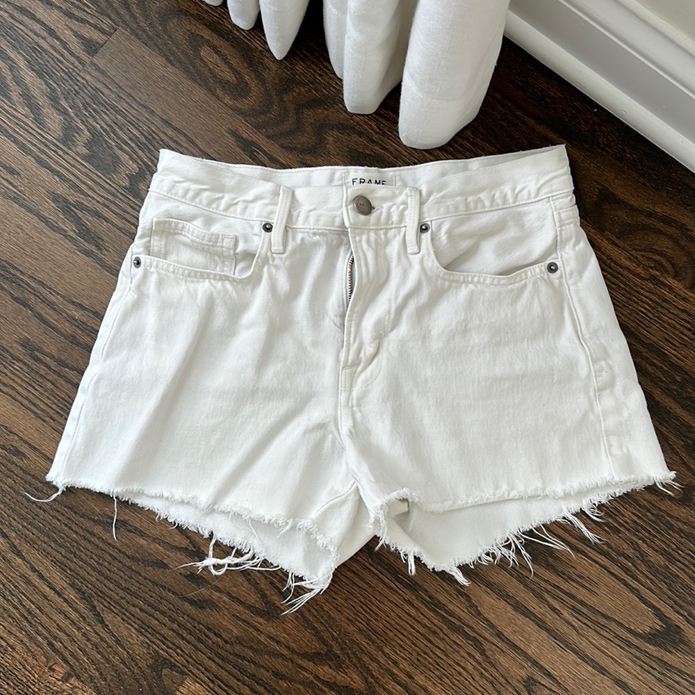 Frame Le Brigette White Short